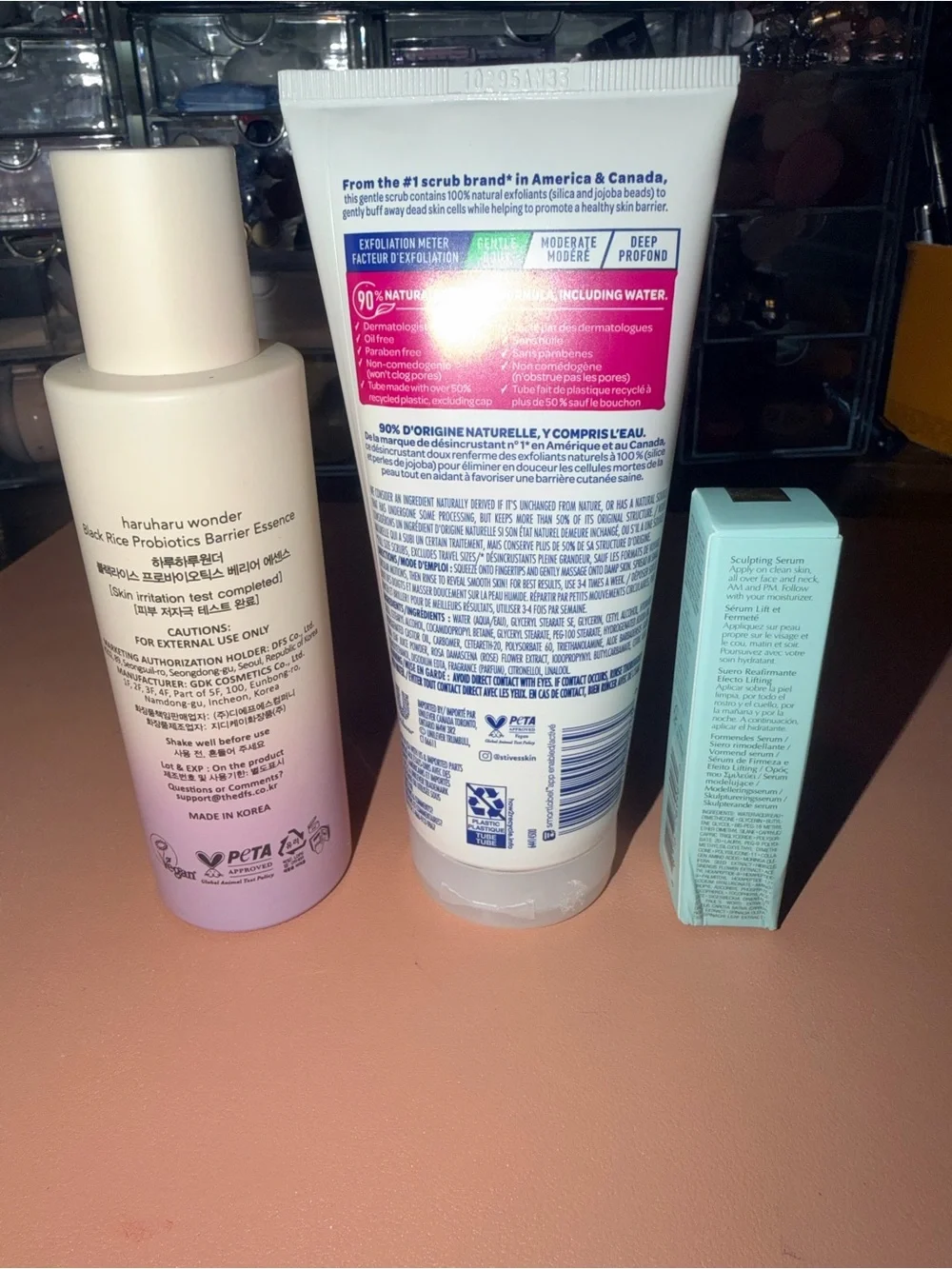 Skincare Bundle: Haruharu Wonder, St. Ives, & Estée Lauder